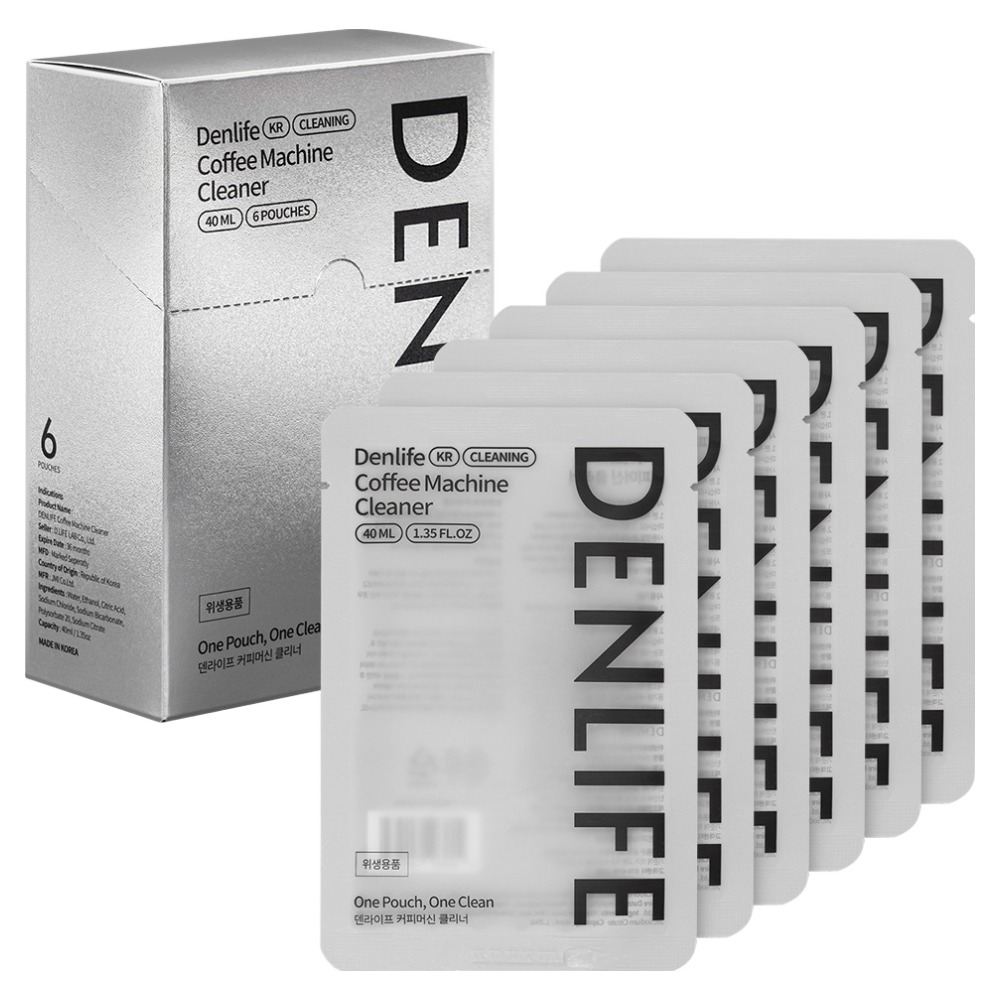 덴라이프 커피머신 클리너 40ml x 6p, 실버, 1개 11,900원
