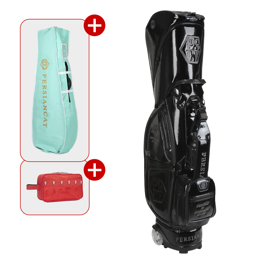 페르시안캣 엠보 로고 텀블러 골프 휠캐디백 030 블랙 (P4FUCB30), 블랙(P4FUCB30) 640,000원