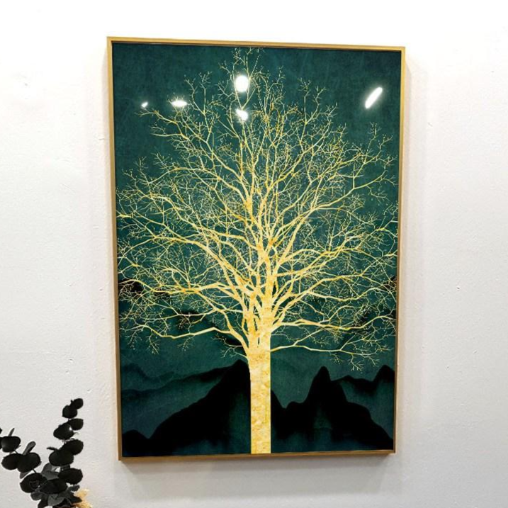 앙리아트 재물운을 부르는 황금나무 풍수지리 황금사슴 개업 집들이 선물 부자되는 액자 78,900원