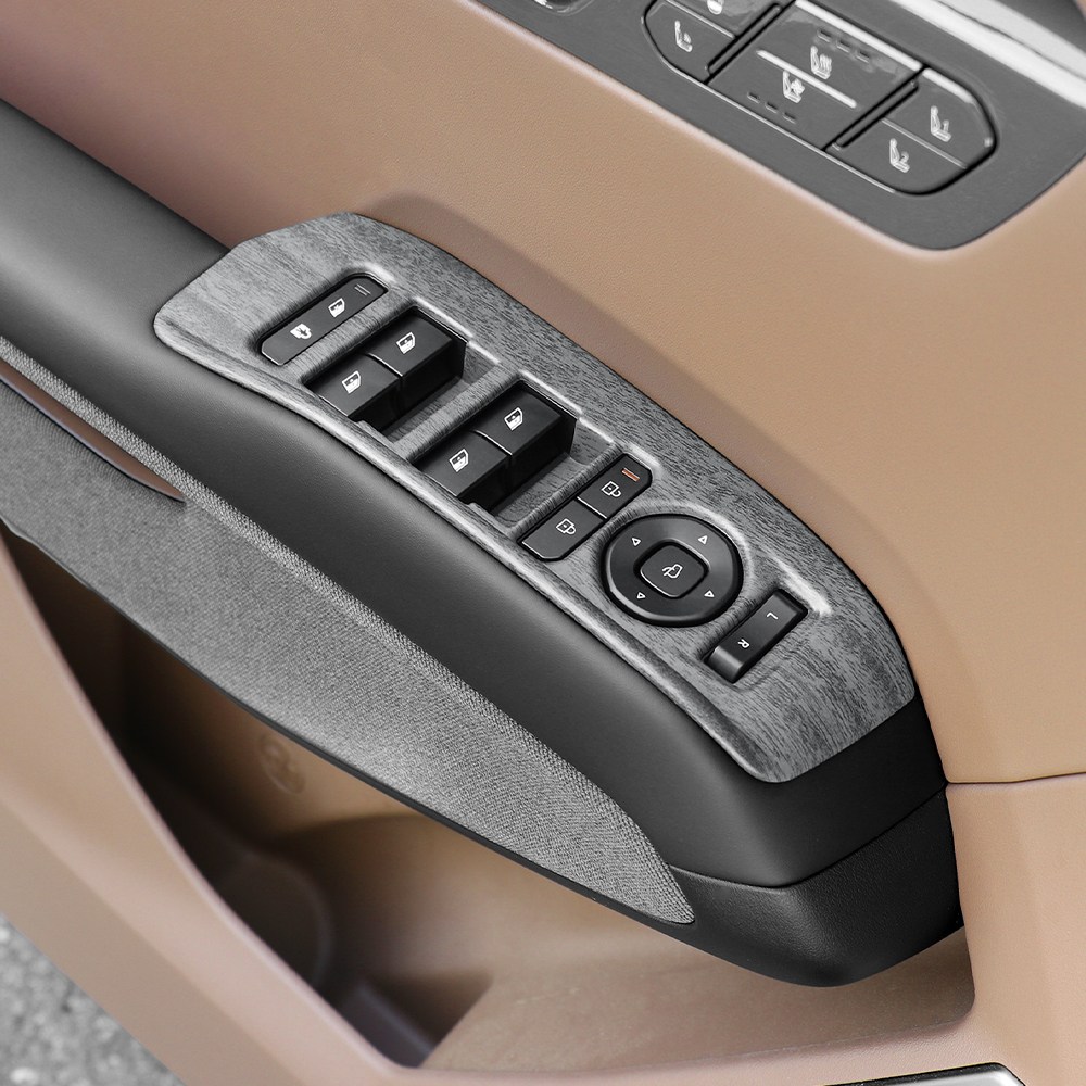 유투카 호환 EV9 튜닝 윈도우스위치 커버 우드 블랙 카본 몰딩 3종색상 차량 드레스업 27,500원