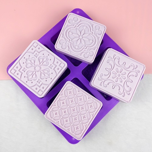 실리콘 몰드 - 문양 고급 4종 4구 6,600원