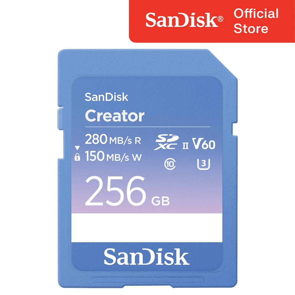 샌디스크 크리에이터 SD카드 V60 캐논 소니 카메라 메모리 275,000원