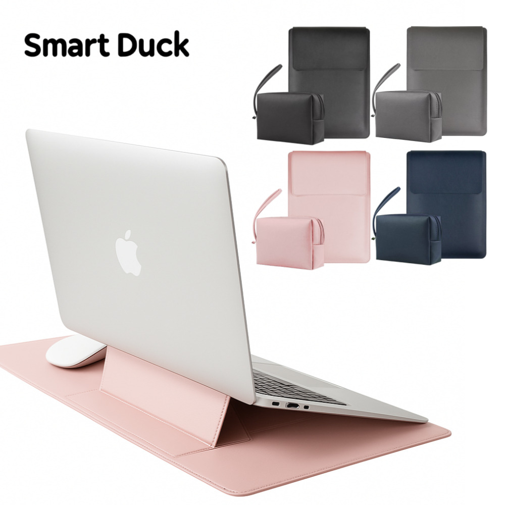스마트덕 노트북 파우치 거치대 겸용 맥북 LG그램 삼성 가방 케이스, 로지핑크 22,900원