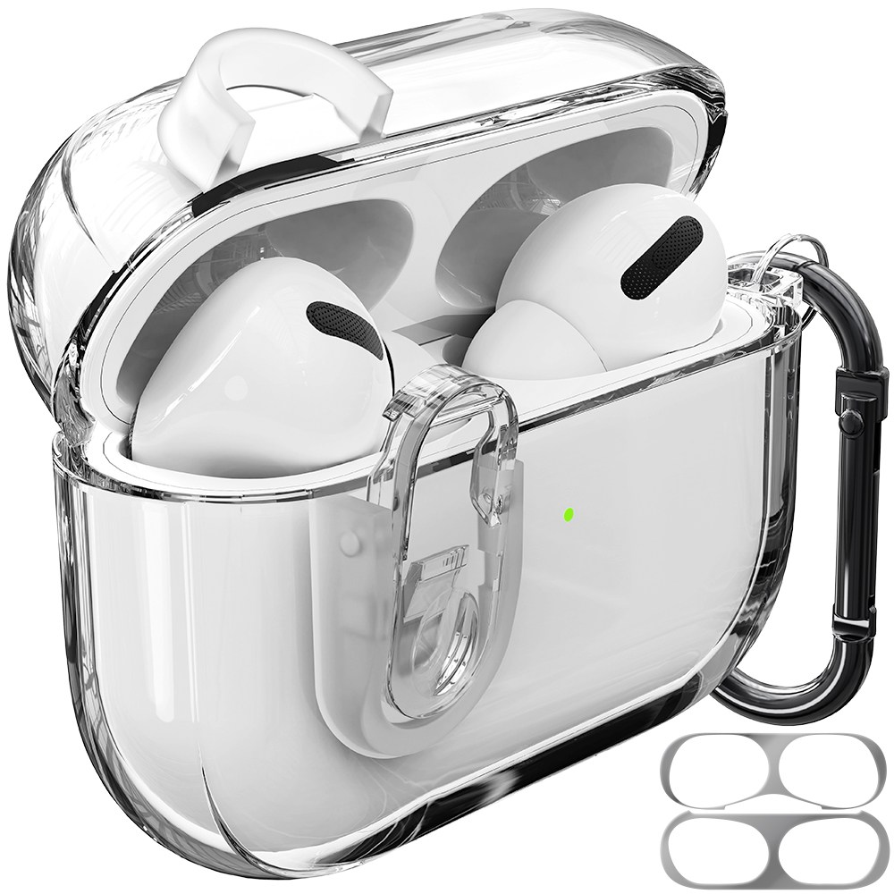 아이몰 변색방지 분실방지 에어팟 도어락 TPU 케이스 + 철가루 방지 스티커 + 카라비너 세트 8,830원