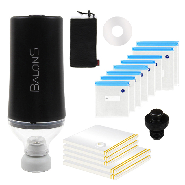 Balons 진공압축기 압축팩 13p 노즐3종 막강흡입력 식품용 의류용 겸용 가정용 여행용 53,100원