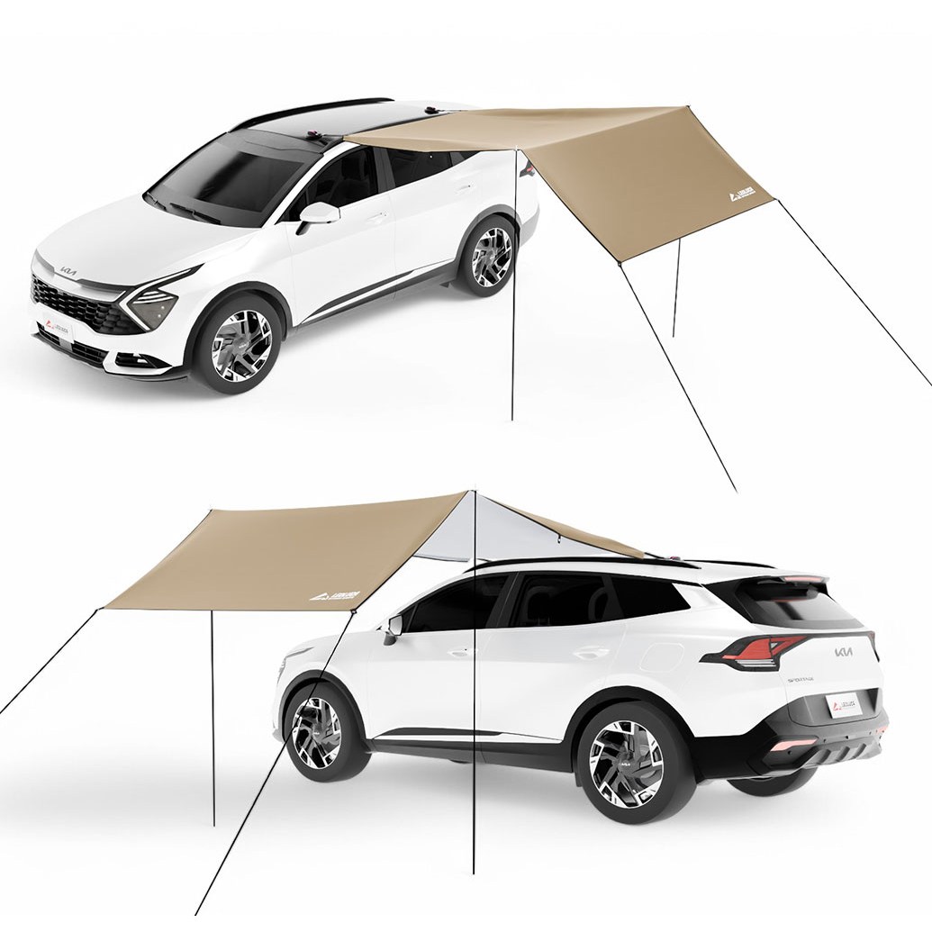 차량용어닝 승용차 SUV 흡착판 어닝 타프 사이드어닝 차박 캠핑 자동차 그늘막, 진베이지 41,800원