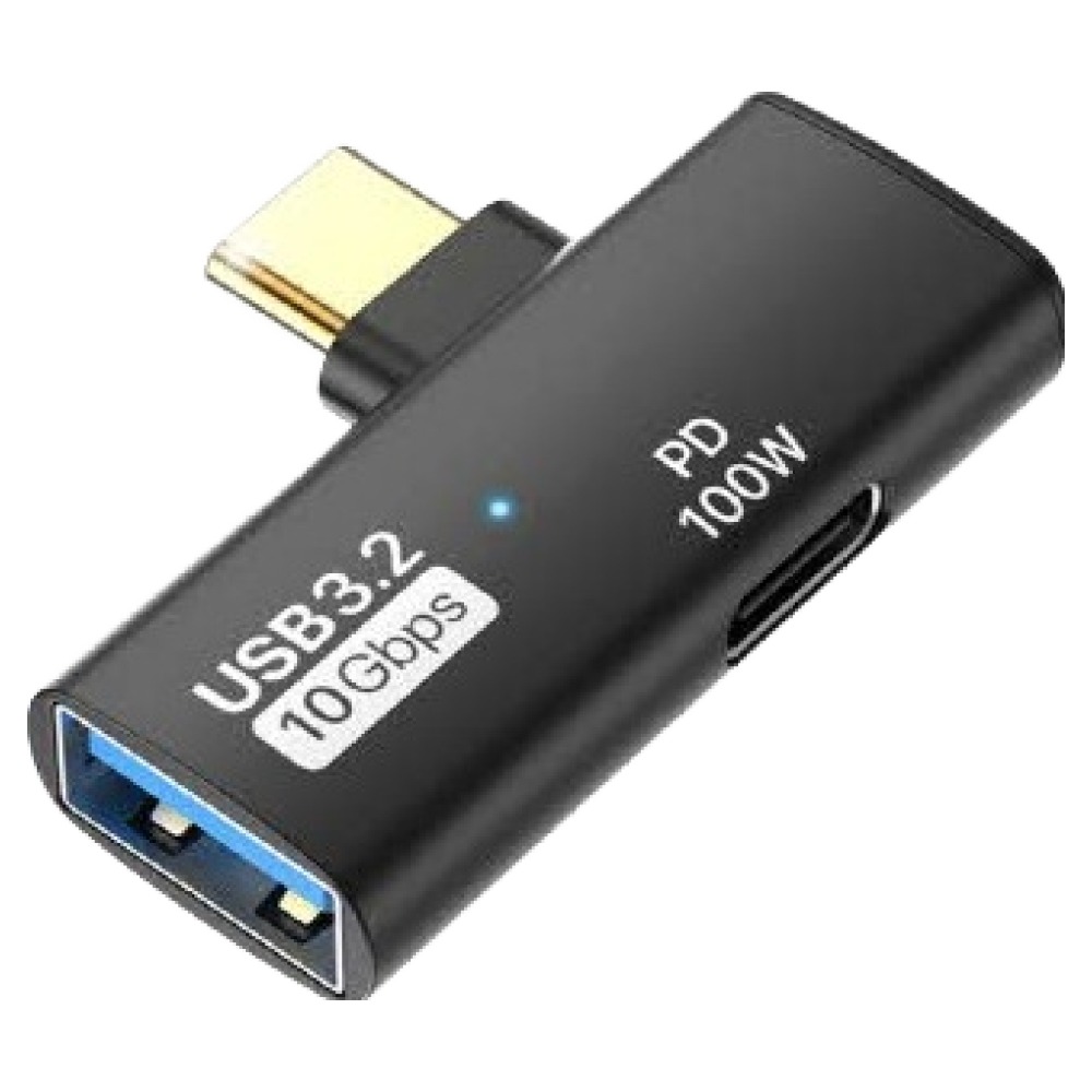 수피 USB3.2 A to C타입 10Gbps 2in1 고속데이터 OTG 외장하드 이어폰 충전 동시연결 T자형 젠더 블랙, GD18, 1개 6,730원
