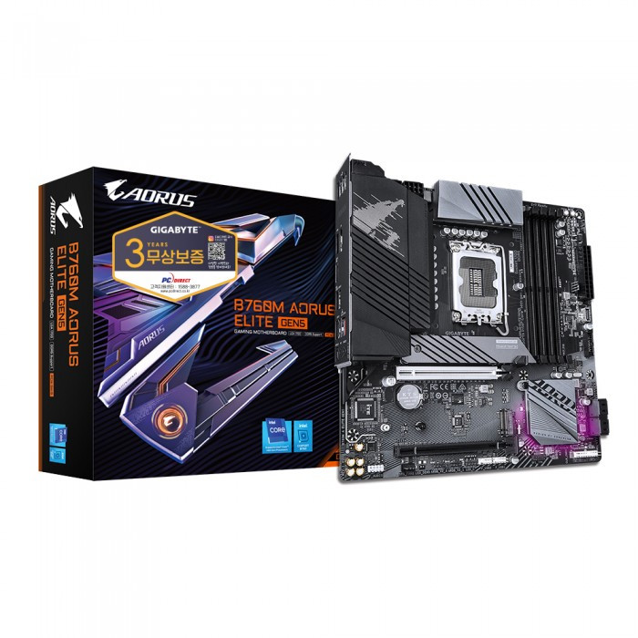 GIGABYTE B760M AORUS ELITE GEN5 피씨디렉트, B760M 185,000원