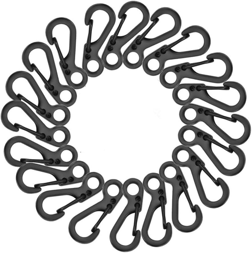 20개의 스프링 스냅 클립 걸이 버클 파라코드 후크 캠핑 병 백팩 클랩스 열쇠고리 30,090원