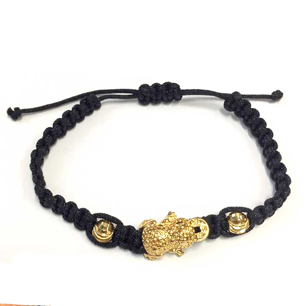 기모아 검정끈 매듭 삼족두꺼비팔찌 행운팔찌 남녀공용팔찌 팔찌 15,000원