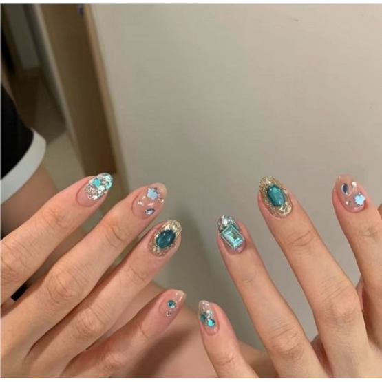 해피유통 럭셔리 크리스탈 장식  투명 네일팁 10,670원