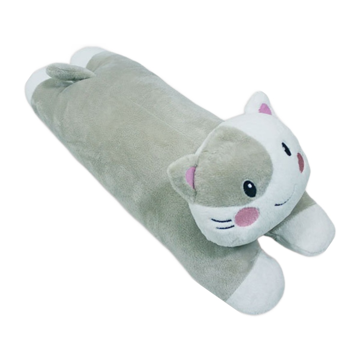 루미에 국내생산 차량용 안전벨트 인형 쿠션, 1개, 그레이 냥이 29,800원