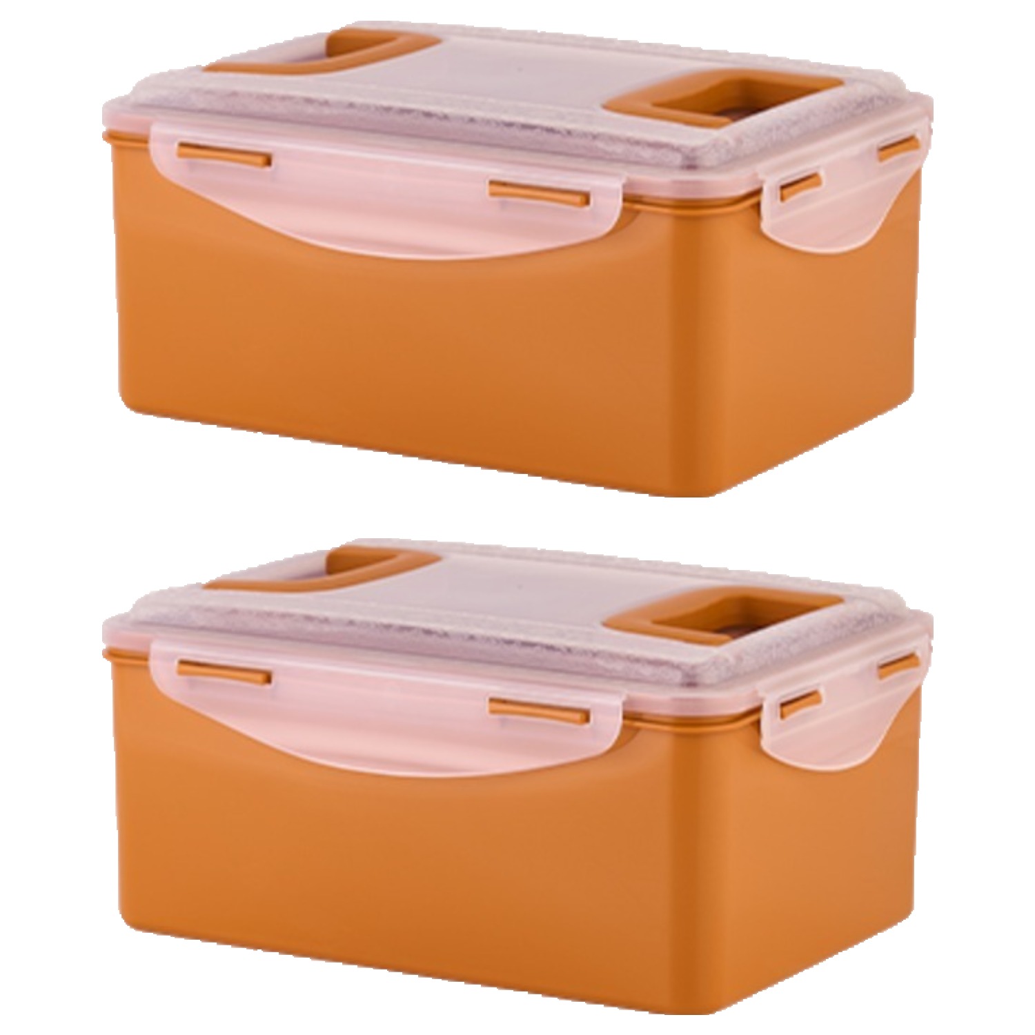 ecosense 황토 누름이 직사각 밀폐용기, 2개, 7.5L 20,100원