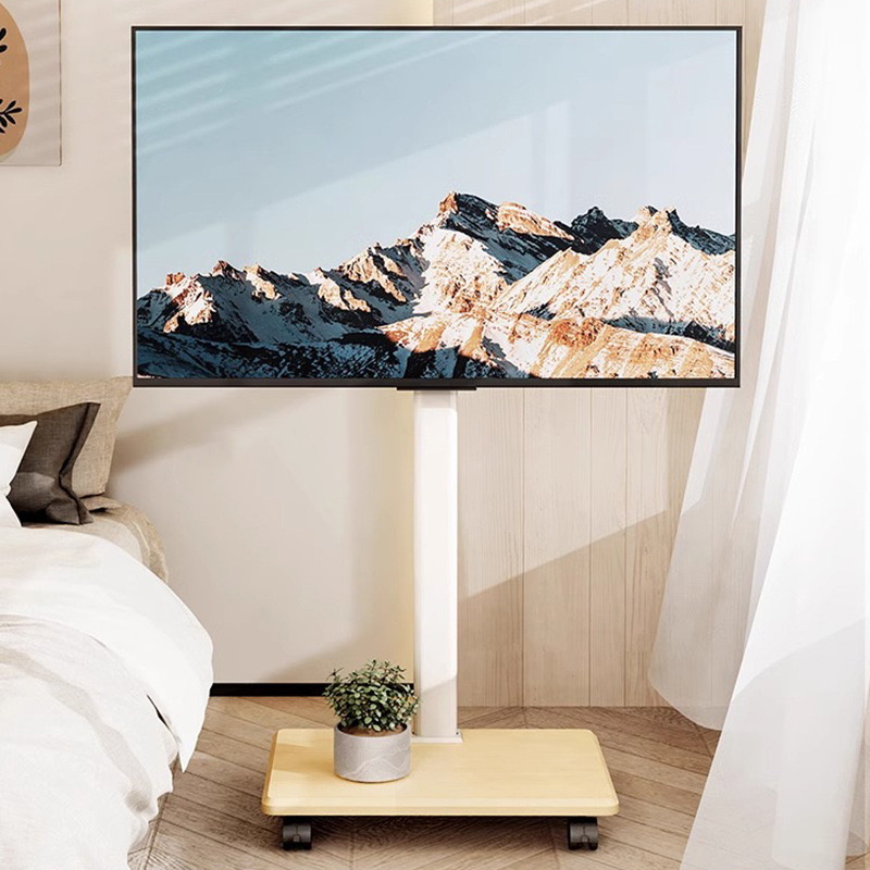 FANOBO 티비 거치대 좌우 조절 가능 티비스탠드 휴대용 tv거치대 25~70인치 이동식tv 적용 40KG 하중 이동식 tv 거치대, 1개 43,800원