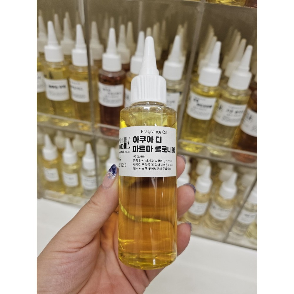 [캔들메이드]국내산 프리미엄 프레그런스 오일 100ml, 1개, 100ml, 아쿠아디파르마콜로니아 타입 15,000원