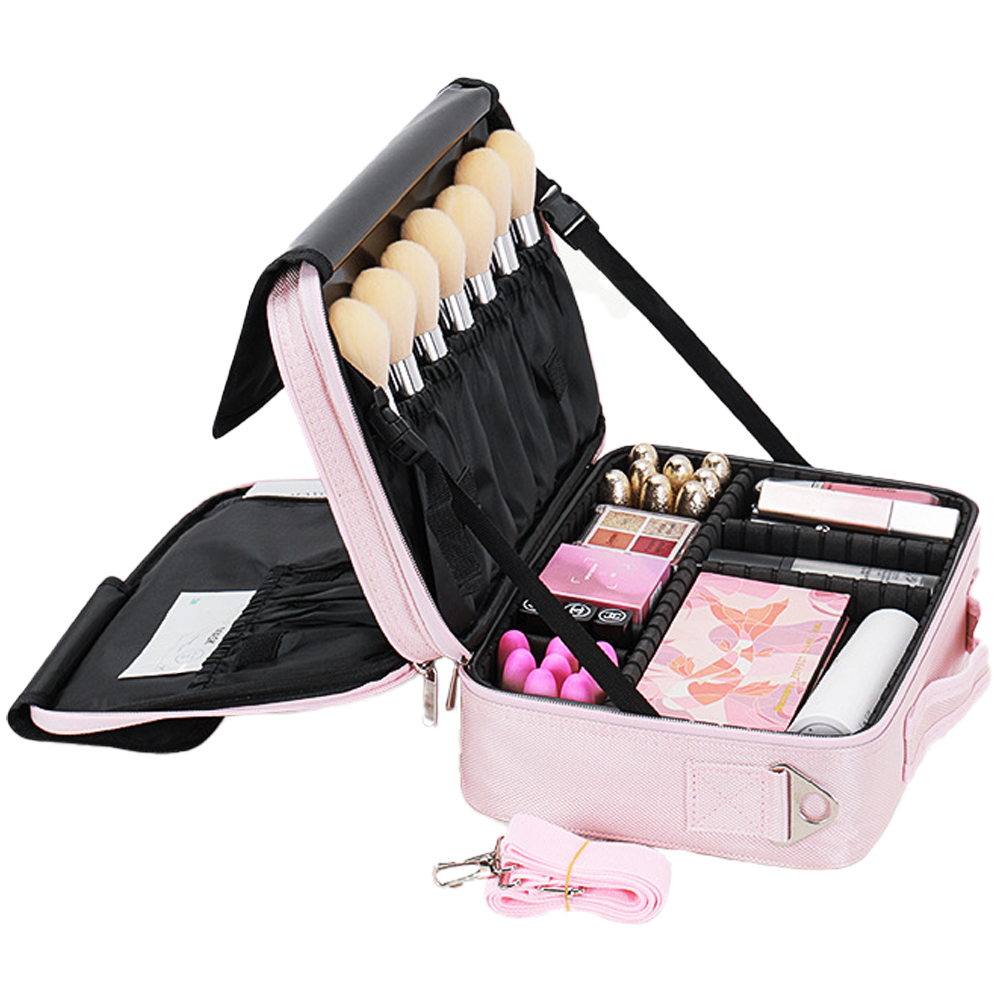 로앤제이 2단 여행용 뷰티 화장품 가방 파우치 메이크업 박스 소품 정리 칸막이 20,500원