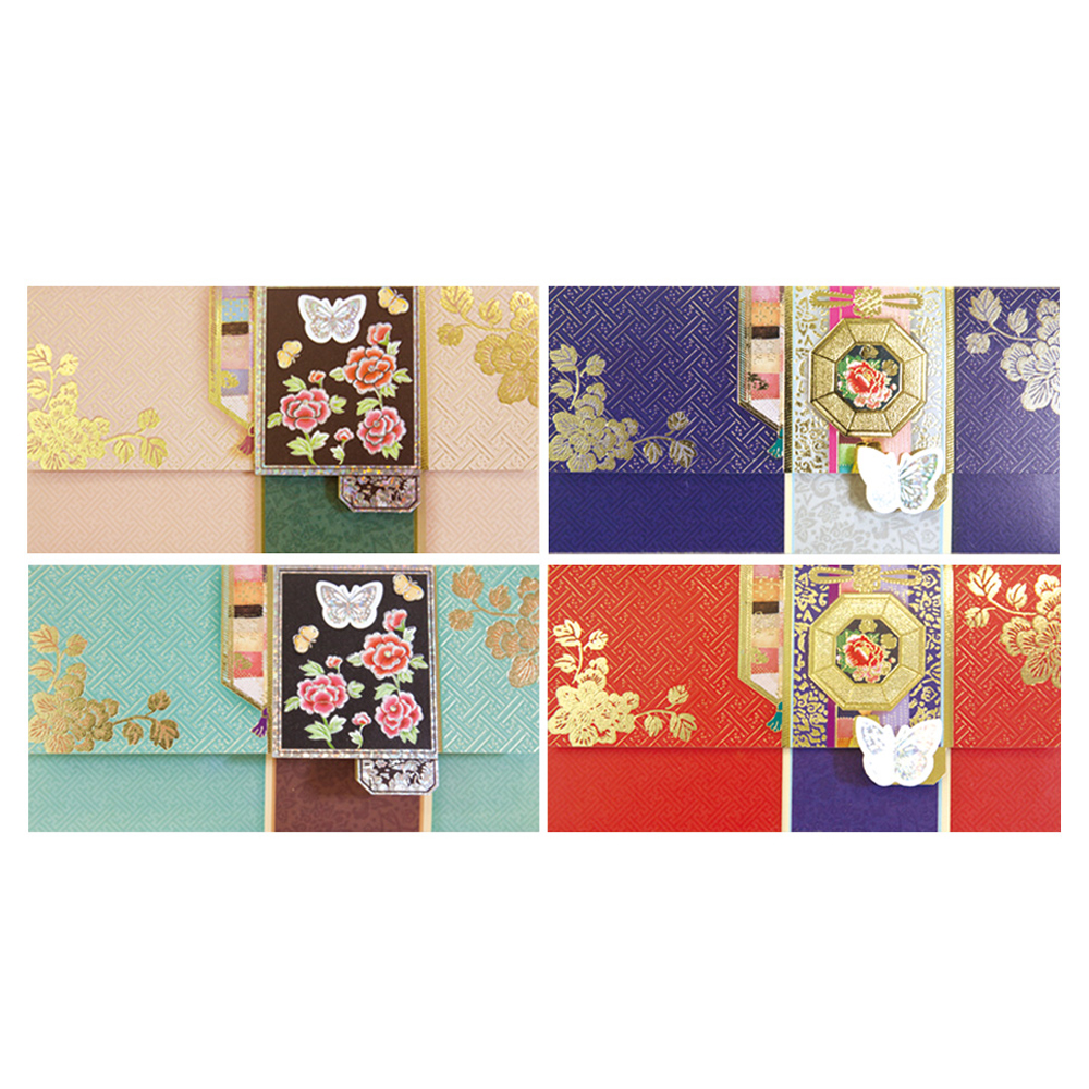 프롬앤투 전통 문양 용돈봉투 4종 FB1016 3,630원