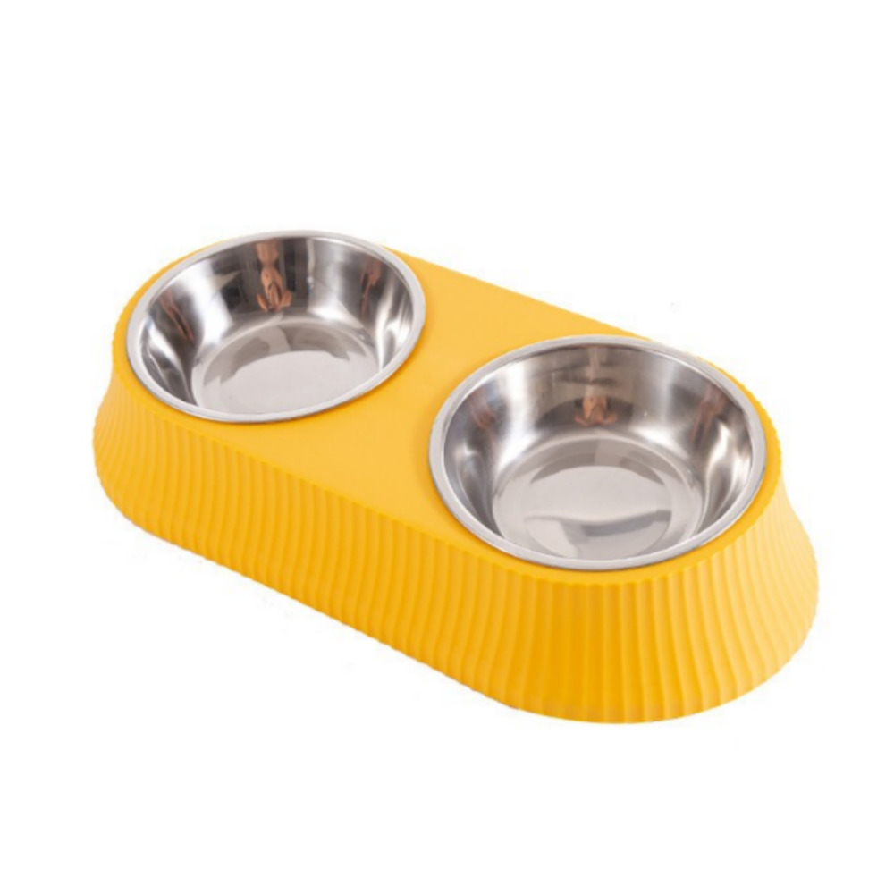 펫트너스 반려동물 스테인레스 식기 2구, 옐로우, 1개 9,710원