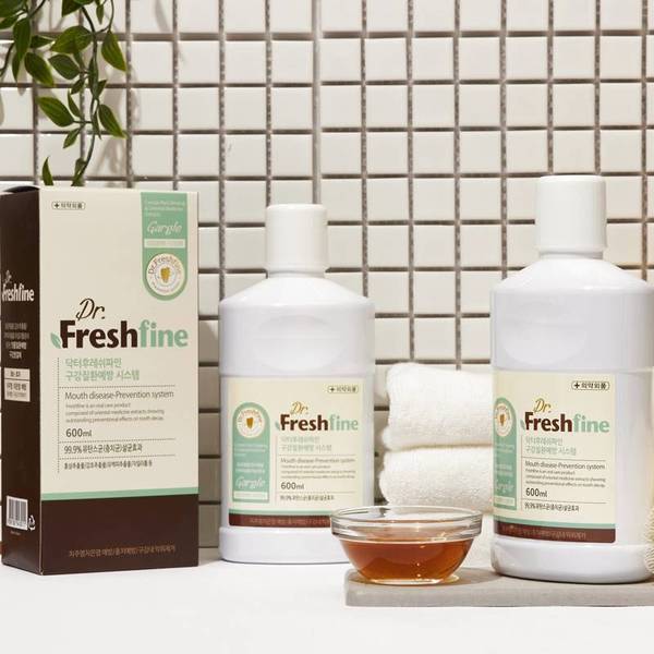 닥터후레쉬파인 구강청결제 600ml 5개 가글 입냄새 니코틴 충치예방 56,500원