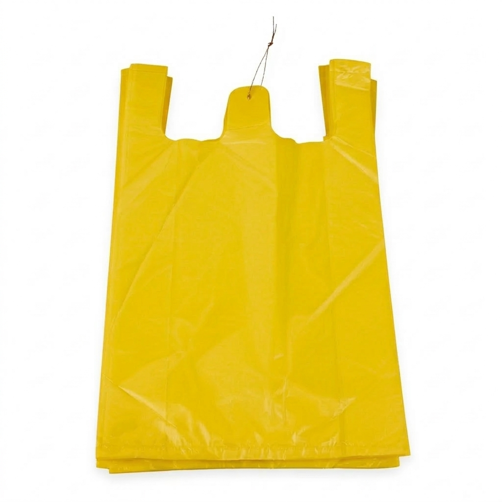 이지그린몰 비닐봉지 배달봉투 손잡이봉투(특대) 100매 노랑색, 1개, 6L 5,400원