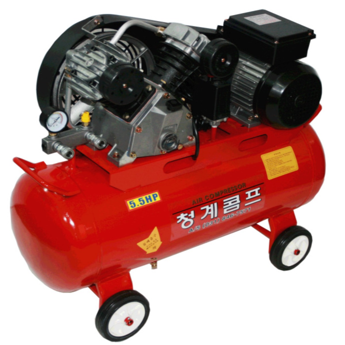 청계콤프 5.5마력 60리터 에어건 에어호스포함 V5560, 1개 460,000원