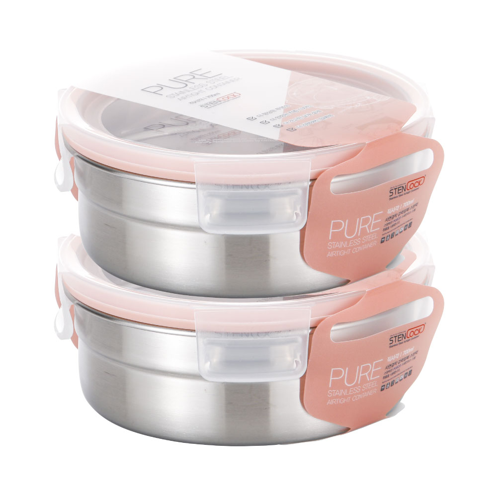 스텐락 퓨어 밀폐용기 원형 5호 14,000원