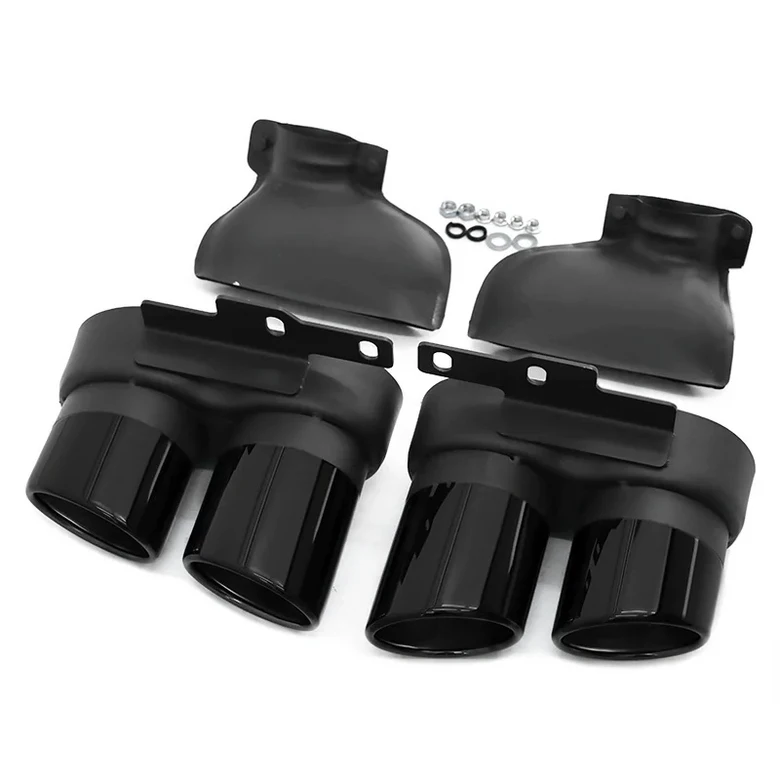 2019-2024 Audi A6 A7 C8 배기 업그레이드 S6 S7 스테인레스 스틸 블랙 머플러 팁 시스템 190,800원