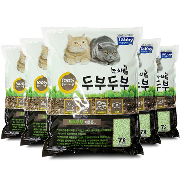 테비 두부두부 7L X 6개 고양이모래 두부모래 일반입자 4종 22,600원