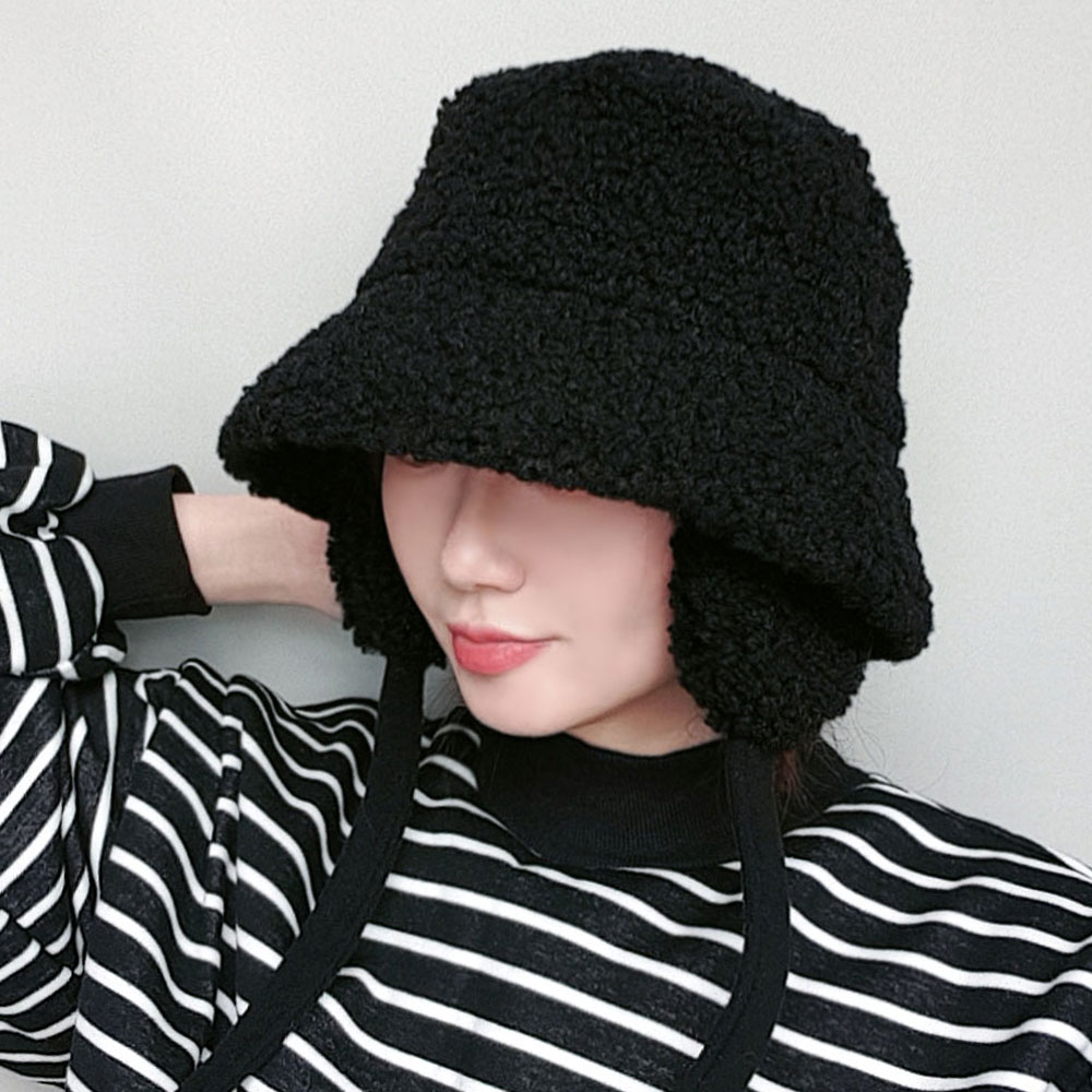 이코마켓 비숑숑 뽀글이모자 양털 겨울모자 여성모자 턱끈 벙거지모자 귀달이 귀도리모자 군밤 방한모자 18,900원