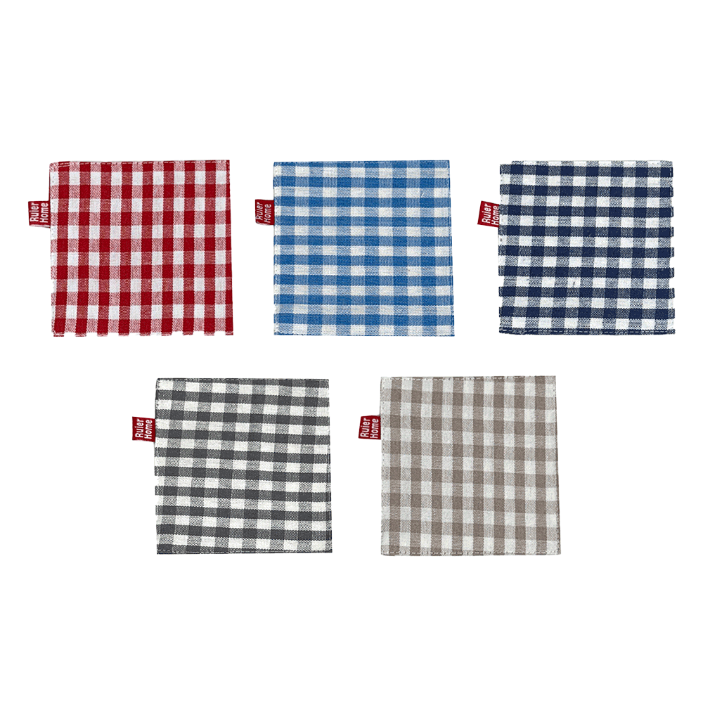 TGL 심플 체크패턴 티코스터 5P (5개 1세트) 8,800원