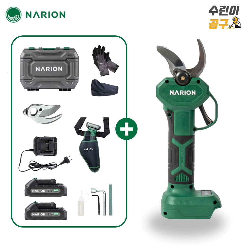 나리온 전동 충전 전지 가위 35mm 풀세트 21V 25년 신제품 208,000원