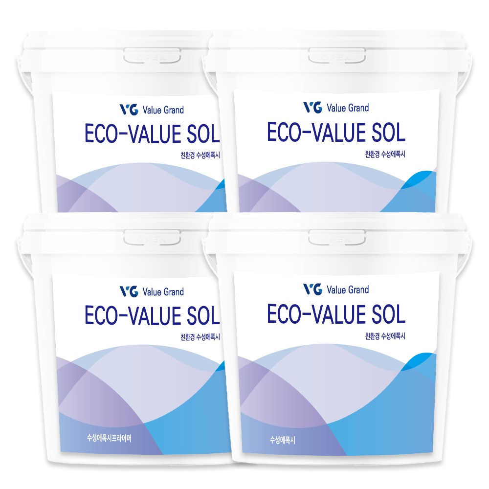 친환경에폭시 수성에폭시 브이지밸류솔 기존콘크리트/수평몰탈면 20평시공하도+밸류솔세트상품 207,000원