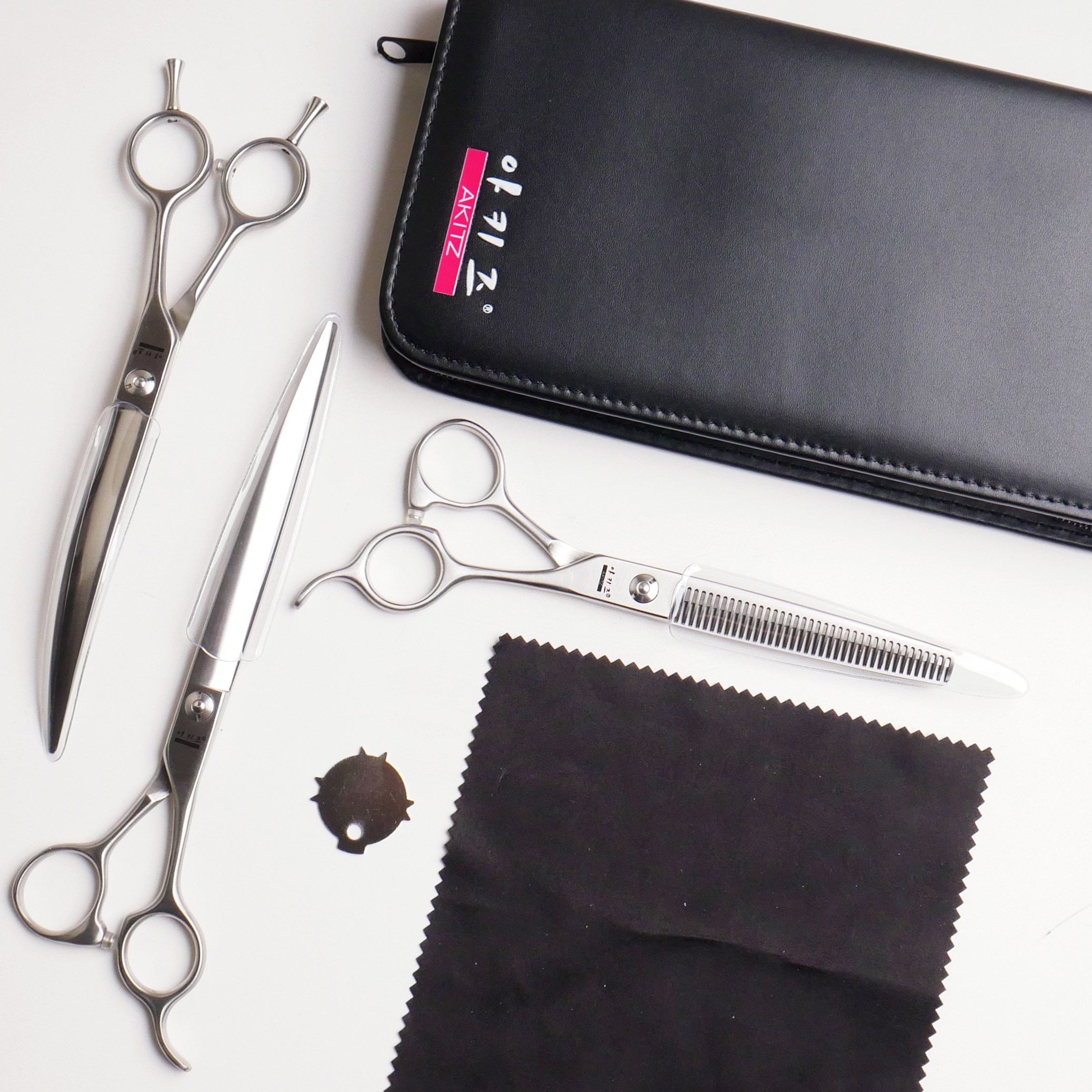 [HOME 3P SET] 아키즈 홈 3종세트 전문가용 가위세트 민가위 숱가위 커브가위 애견미용가위 150,000원