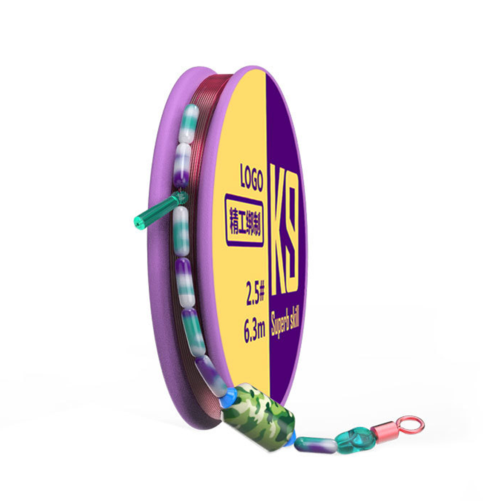 민물 낚시줄 원투 낚시채비 카본줄 원줄 채비세트, 혼합, 1개 4,500원