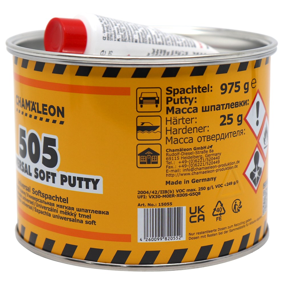 독일제 카멜레온 505 슈퍼소프트 판금 아연 퍼티 빠데 경화제포함, 1개 15,900원
