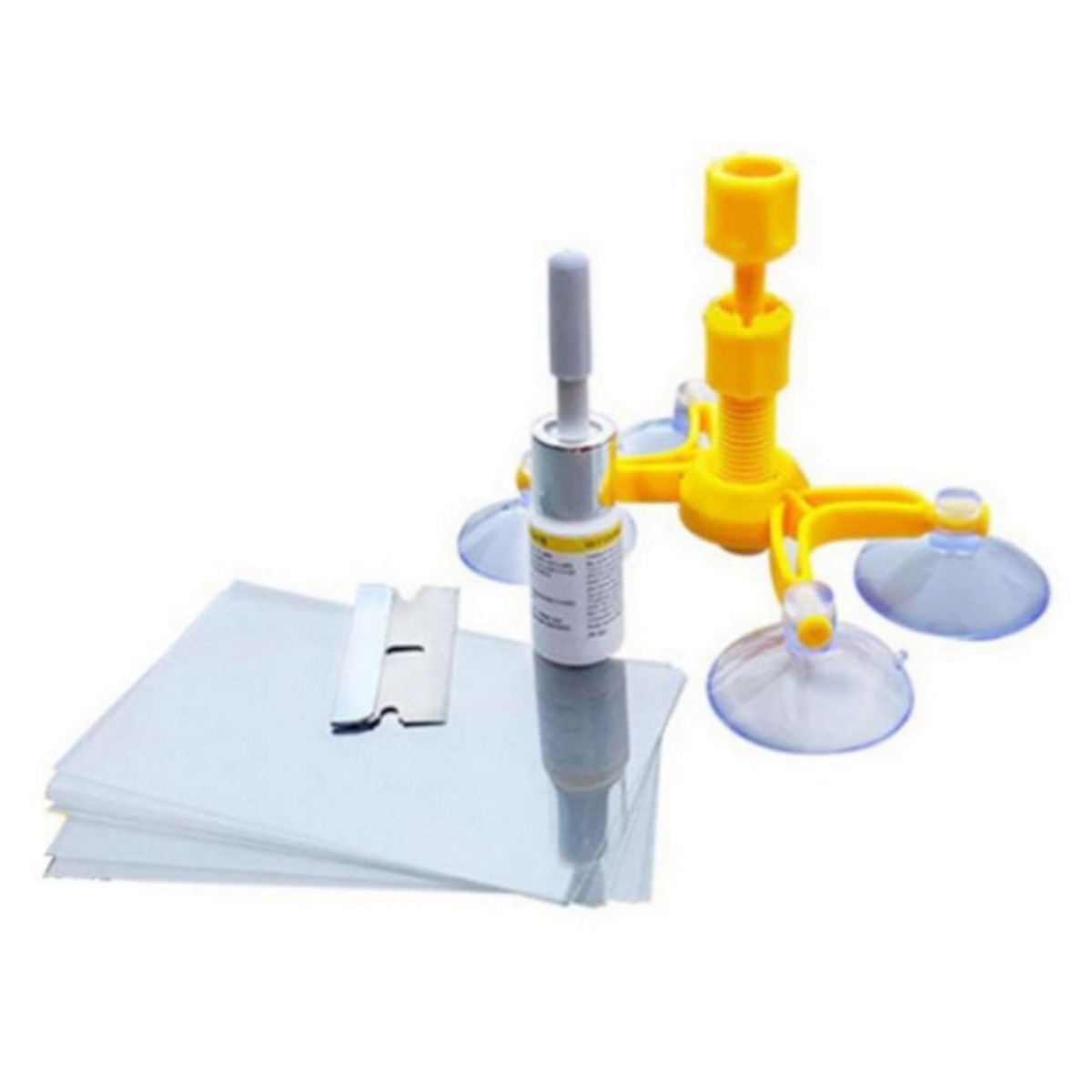 미라클다인 돌빵 차량 자동차 유리복원제 기스 흠집 용접 금간 깨진 보수파손 차량용 차앞유리복원 접착 UV경화, 2g, 1개 9,990원