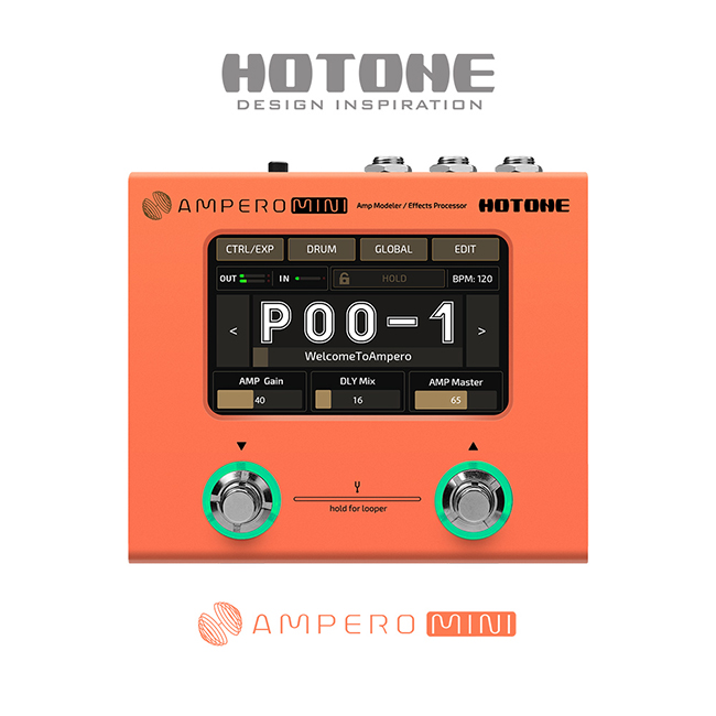 핫톤 Hotone Ampero Mini 앰프모델러 & 멀티이펙터 Orange (MP-50OR) 295,000원