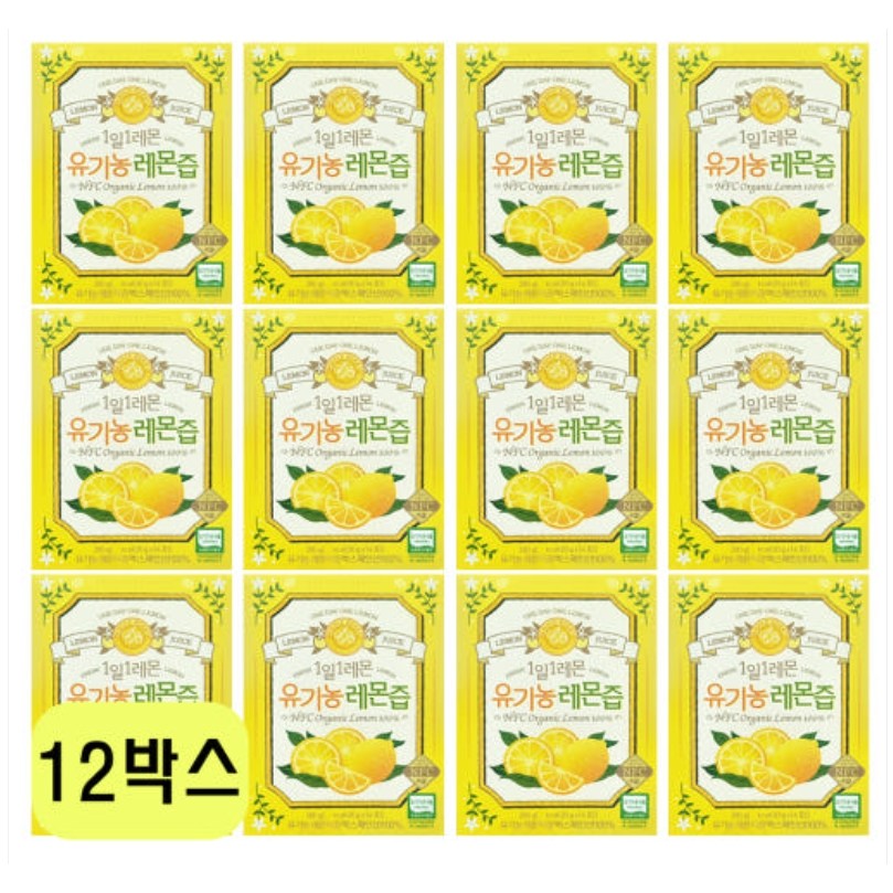 홀베리 1일1레몬 유기농레몬즙 + 쇼핑백, 14회분, 12박스 116,140원