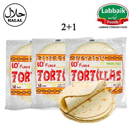 Fresh2Go Tortilla Bread (Roti) 10 Inch (12pcs) (2+1) 2304g 또띠아 10인치, 3개, 2.304kg 14,600원