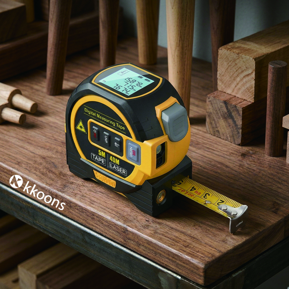 꾼스 3세대 스마트 레이저 줄자 디지털 거리측정기 수평계 레벨기 전자줄자 37,800원