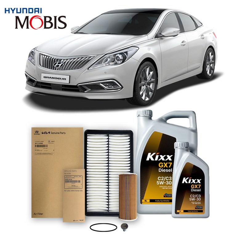 그랜저 HG 2.2 디젤 (14년6월이후) 킥스합성유+순정필터세트 5W30 88,810원