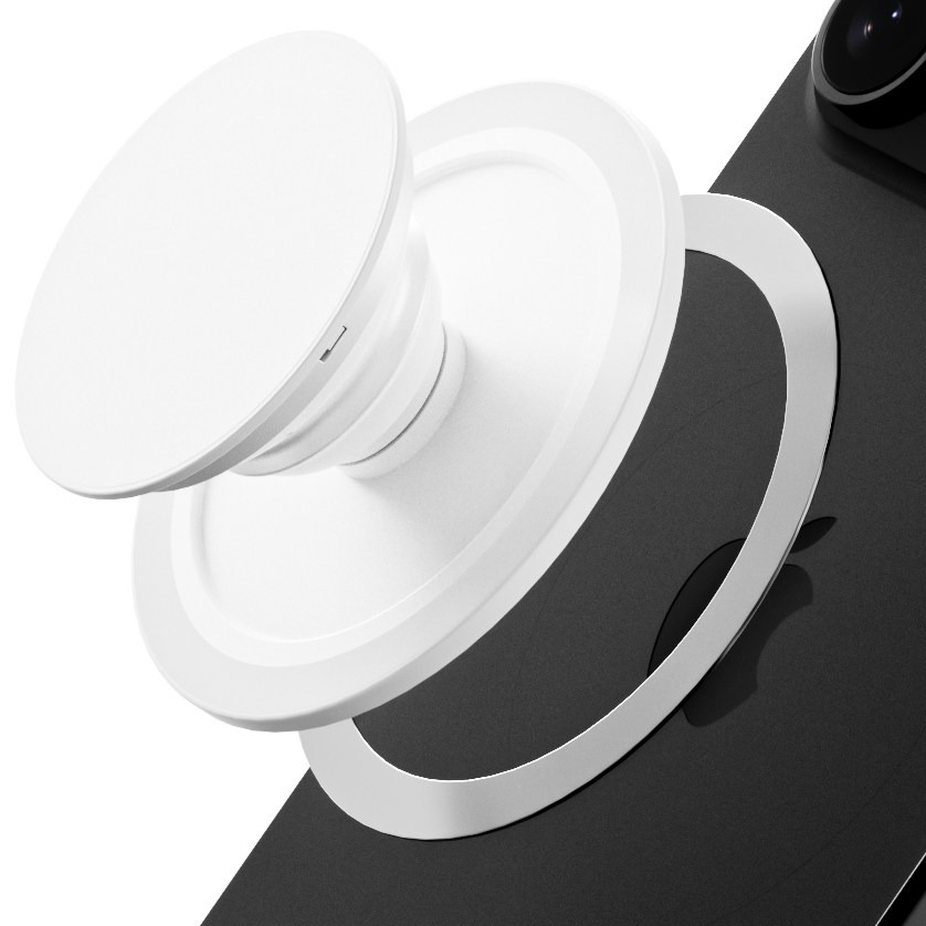 디버스 고자력 맥세이프 탈부착 아이폰 갤럭시 그립 톡홀더, 화이트, 1개 13,900원