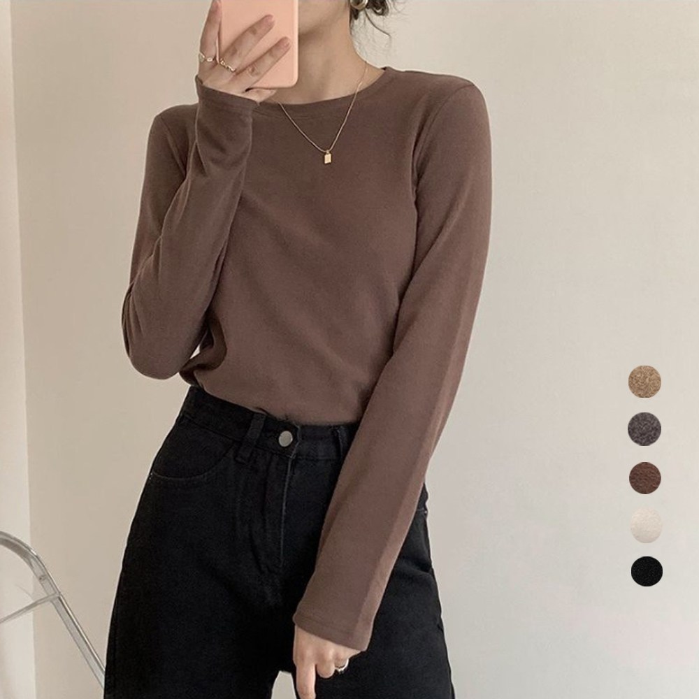 여성 겨울이너 도톰한 피치기모티셔츠 17,630원