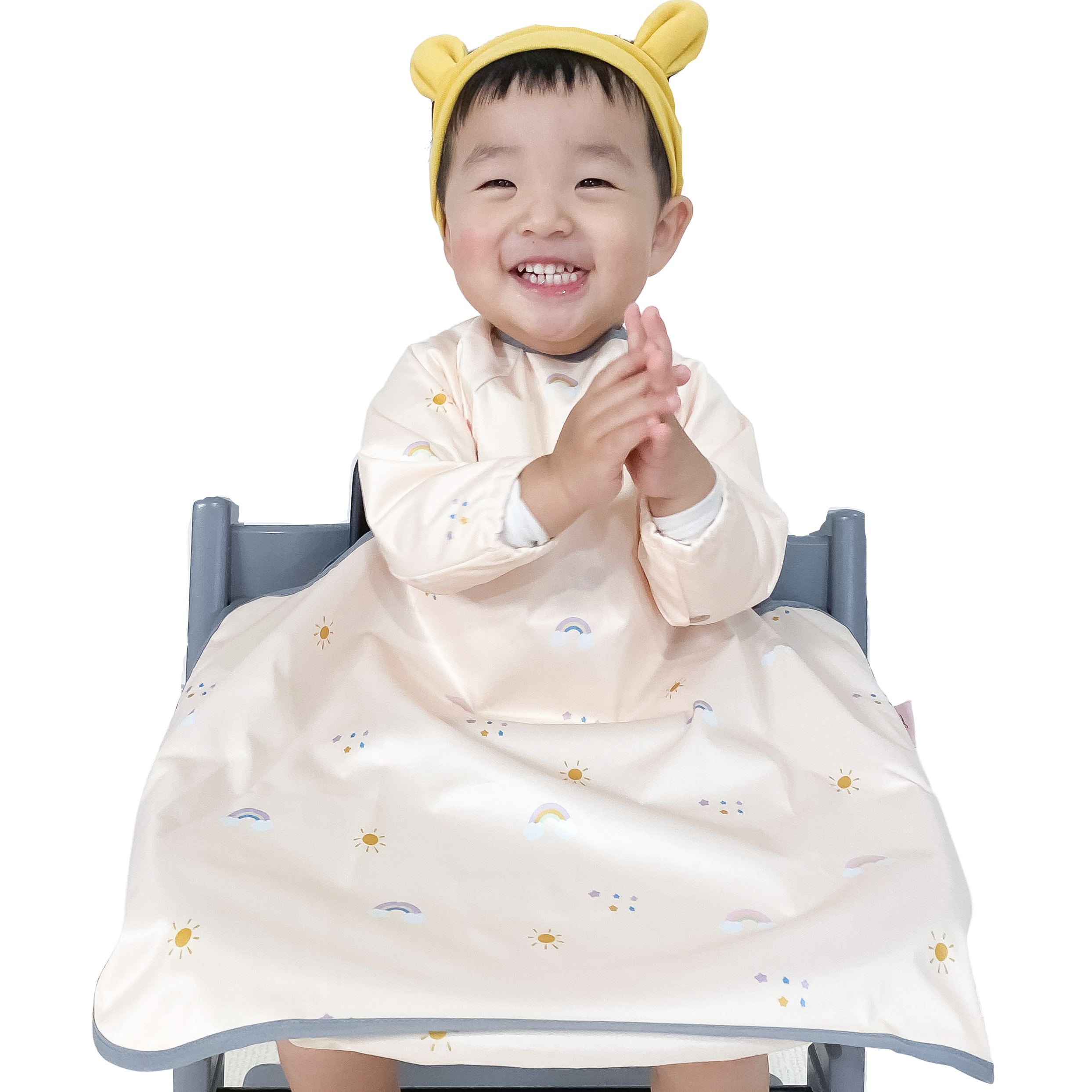 벨베이비 아동용 자기주도 이유식 긴팔 완전커버 턱받이 라지, 1개, (리뉴얼)레인보우, 1개입 23,430원