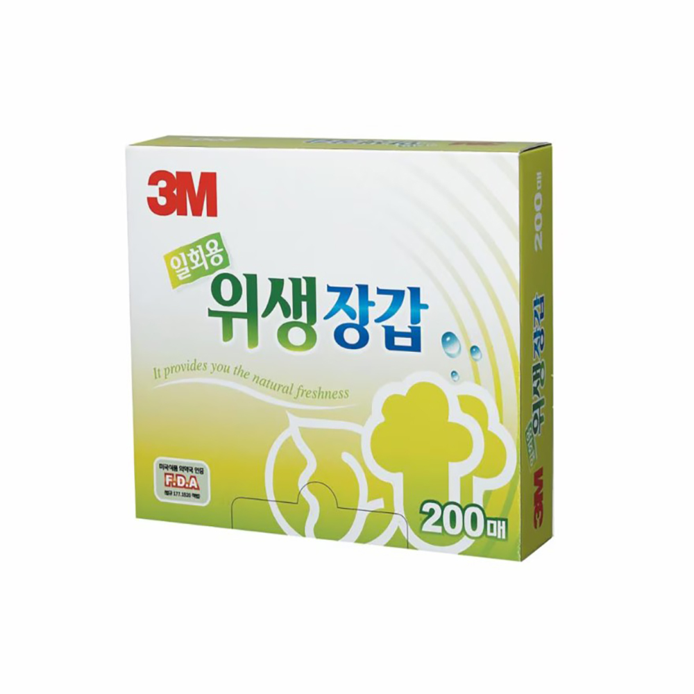 3M 일회용 위생장갑 200매, 3개, 200개입 15,800원
