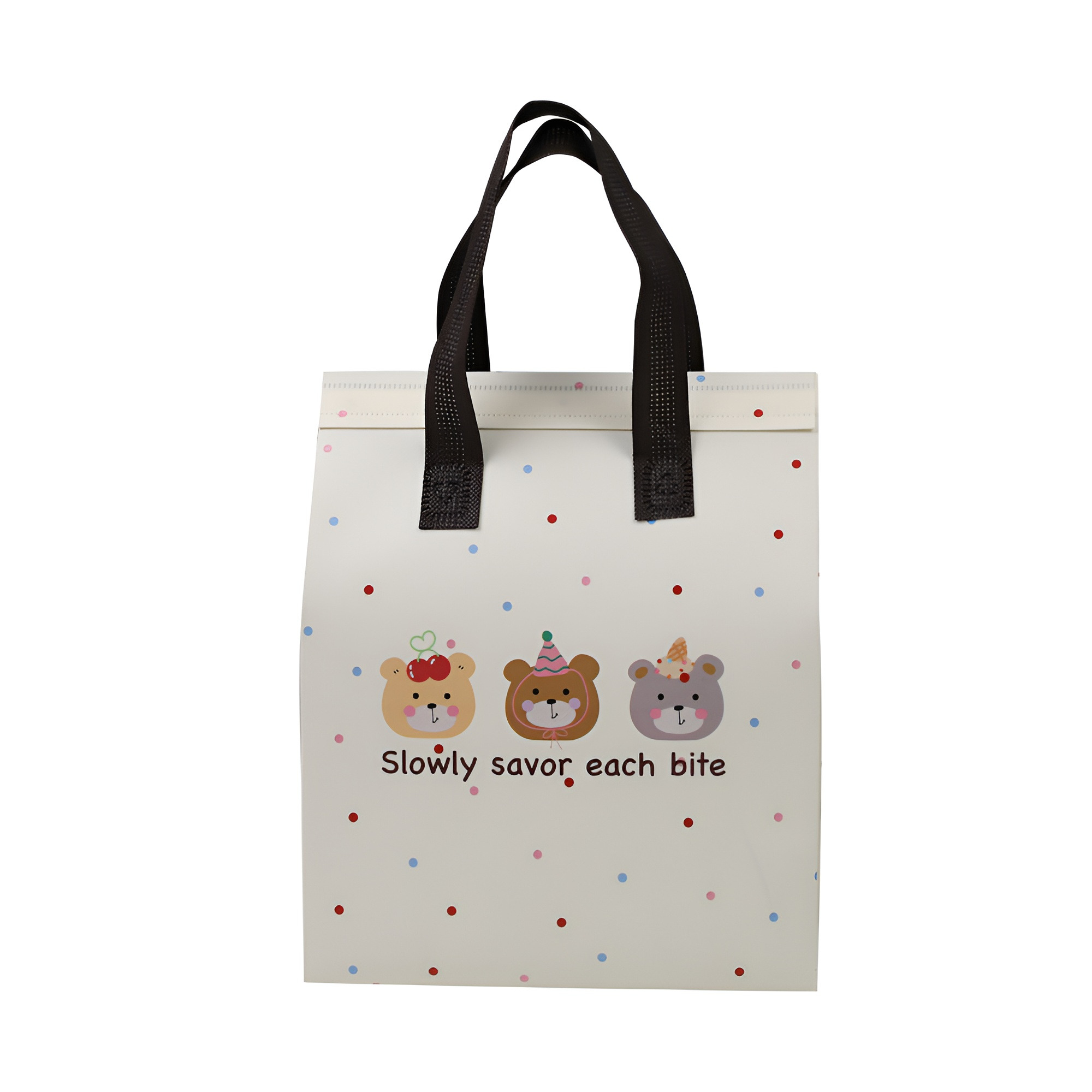 복장 부직포 쇼핑백 소중대 포장봉투 손잡이 선물봉투 쇼핑백 리유저블, 10개, 화이트베어24×24×15cm 12,500원