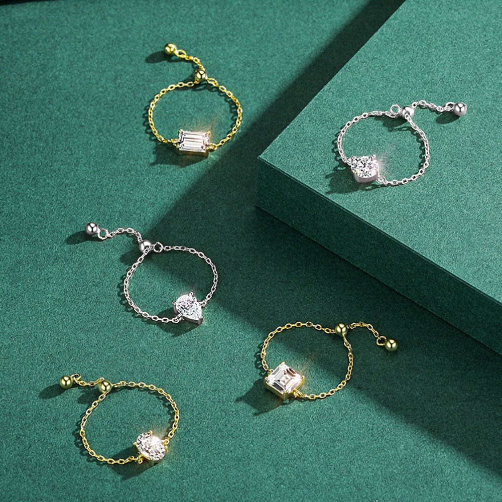 마녀플랜트 925 실버 큐 체인 오픈링 사이즈 조절 체인반지 은반지 20,150원