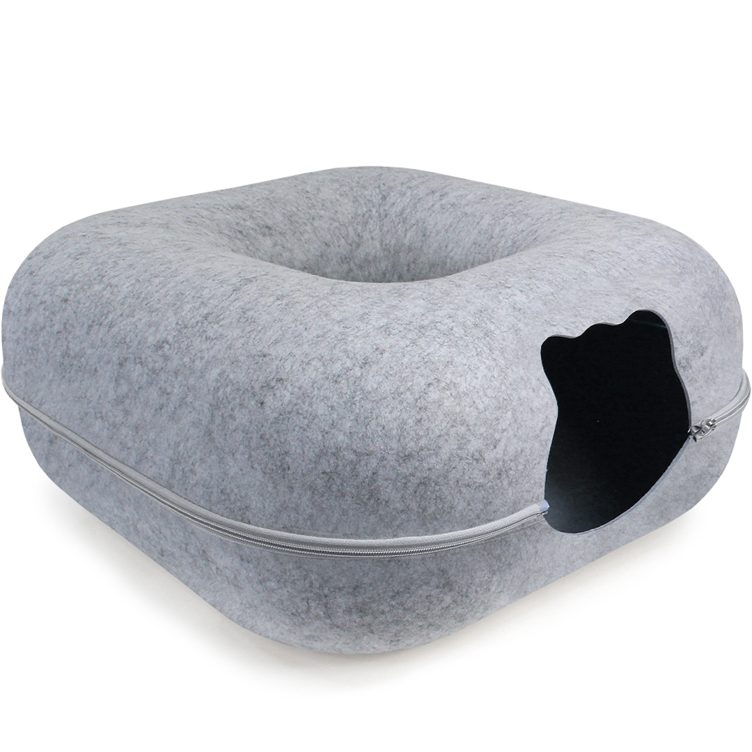 펫츠몬 고양이 사각형 홀 펠트 터널 숨숨 하우스 28,500원