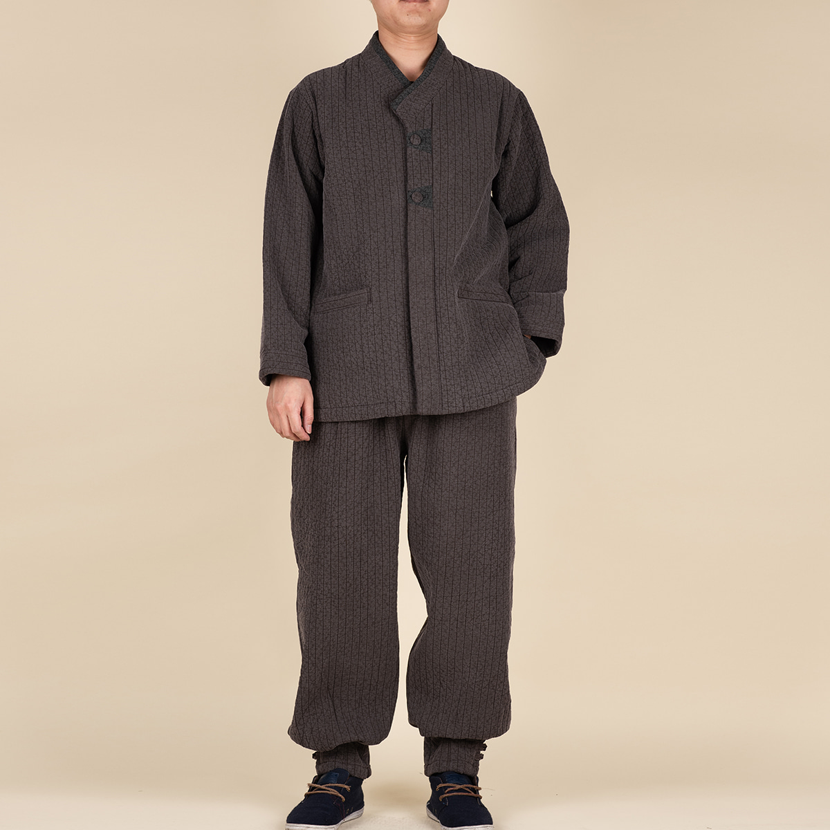 다오네우리옷 남자-다솔 선염 기모 누비 2ps 생활한복(개량한복) 136,000원