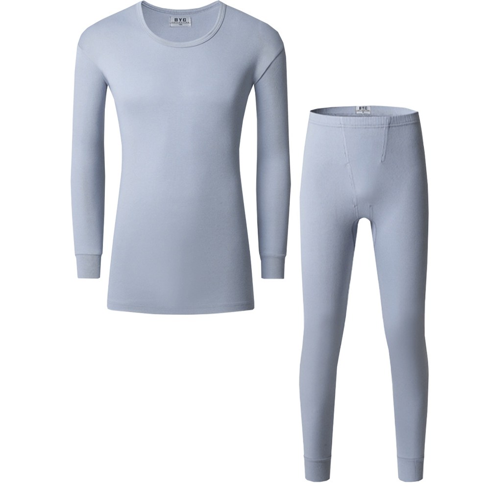 BYC 남성용 남자내의 남성내의 면내복 기본스타일 베이직 그레이 상하 세트 21,900원